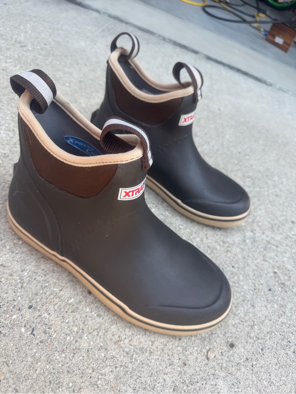 XtraTuff Brown Rain Boots - Slip-On Waterproof